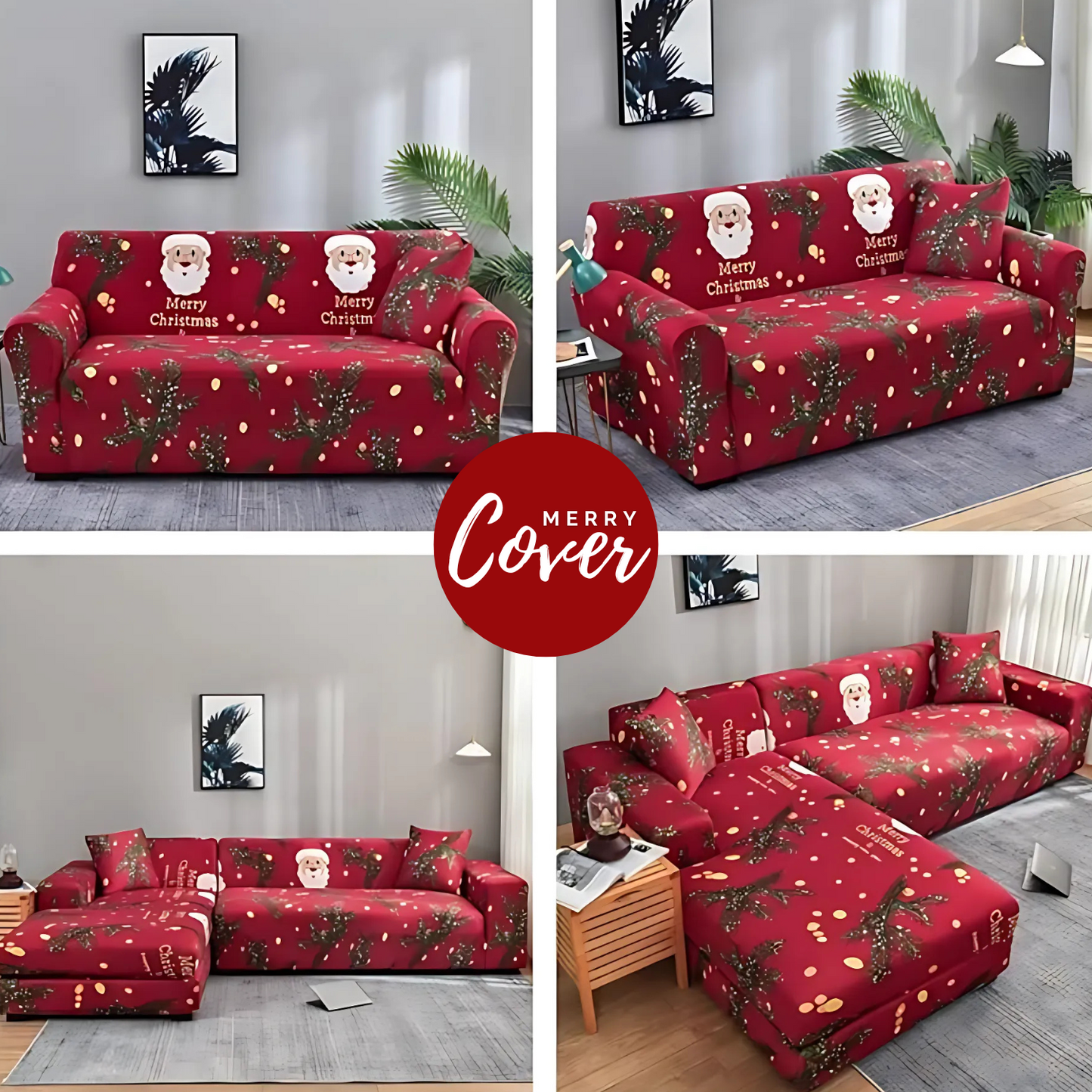 MerryCover™ – Capa de Sofá de Natal