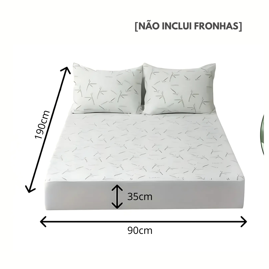 BambuGuard: Protetor de Colchão Impermeável, Antiácaros e Respirável