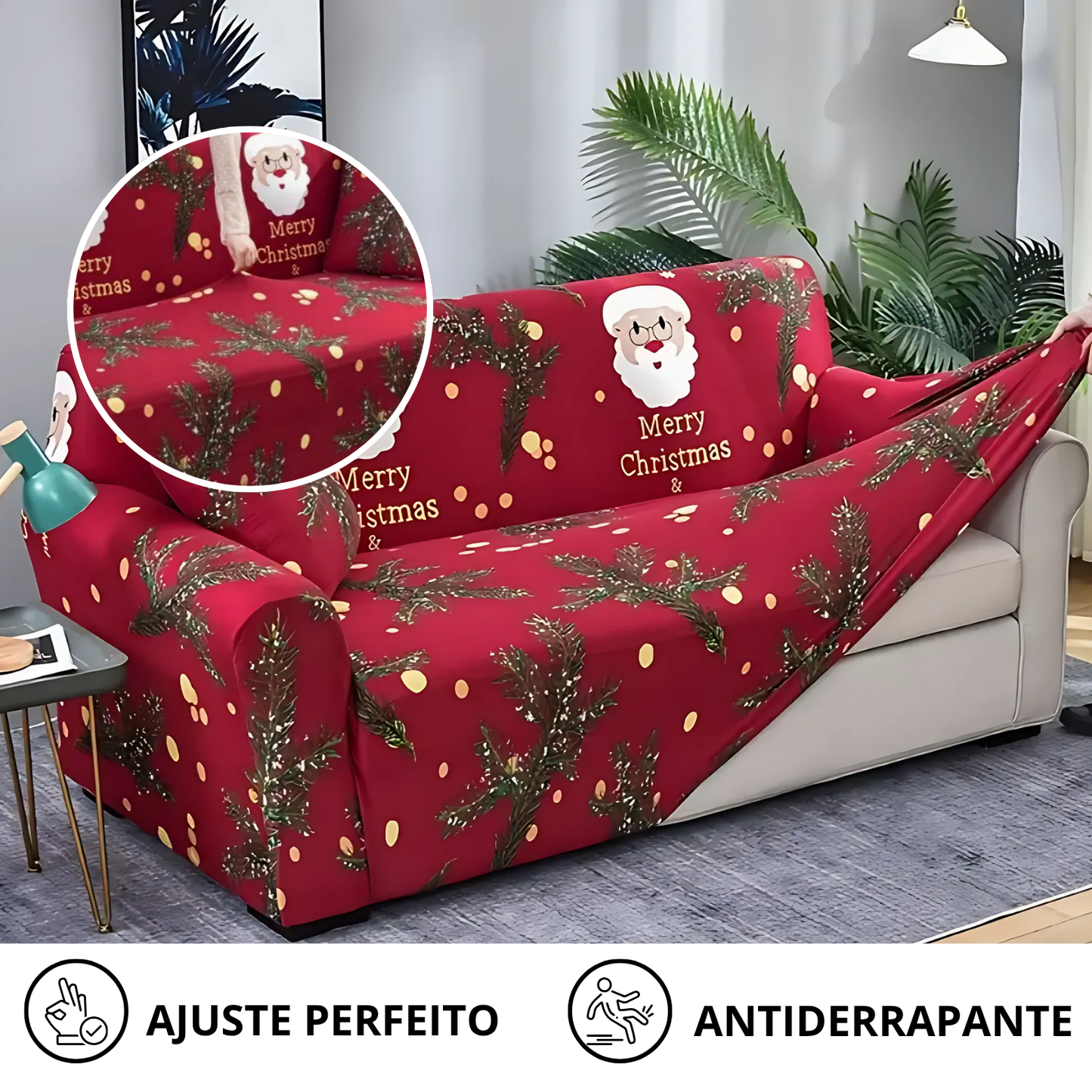 MerryCover™ – Capa de Sofá de Natal