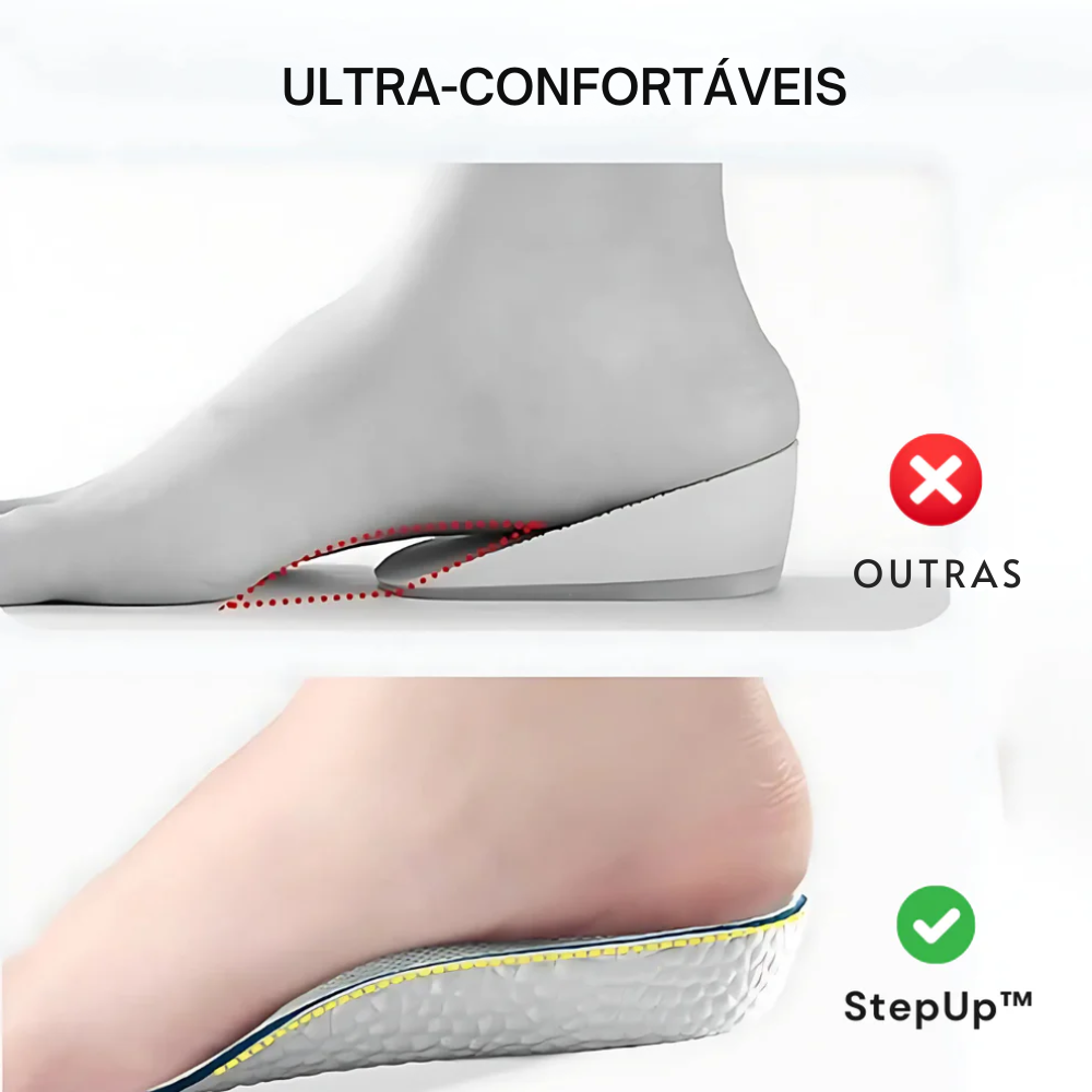 StepUp™ Palmilhas elevadoras ortopédicas
