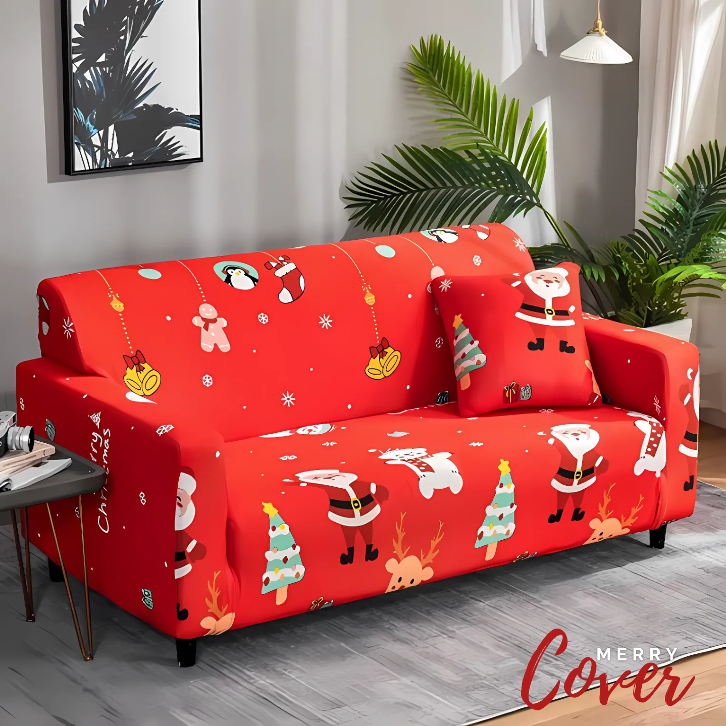 MerryCover™ – Capa de Sofá de Natal