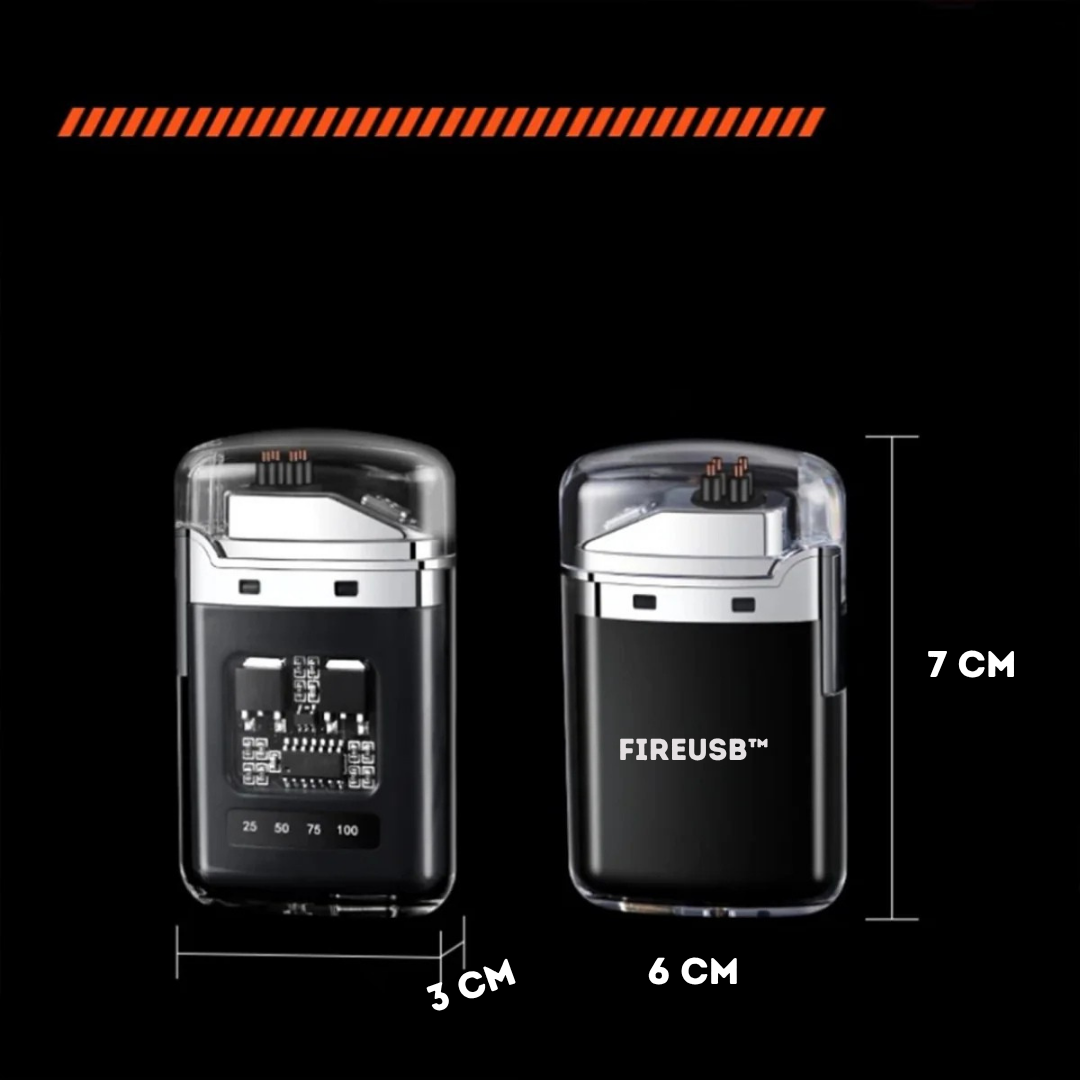 FireUSB™: Isqueiro Elétrico Recarregável à Prova de Vento