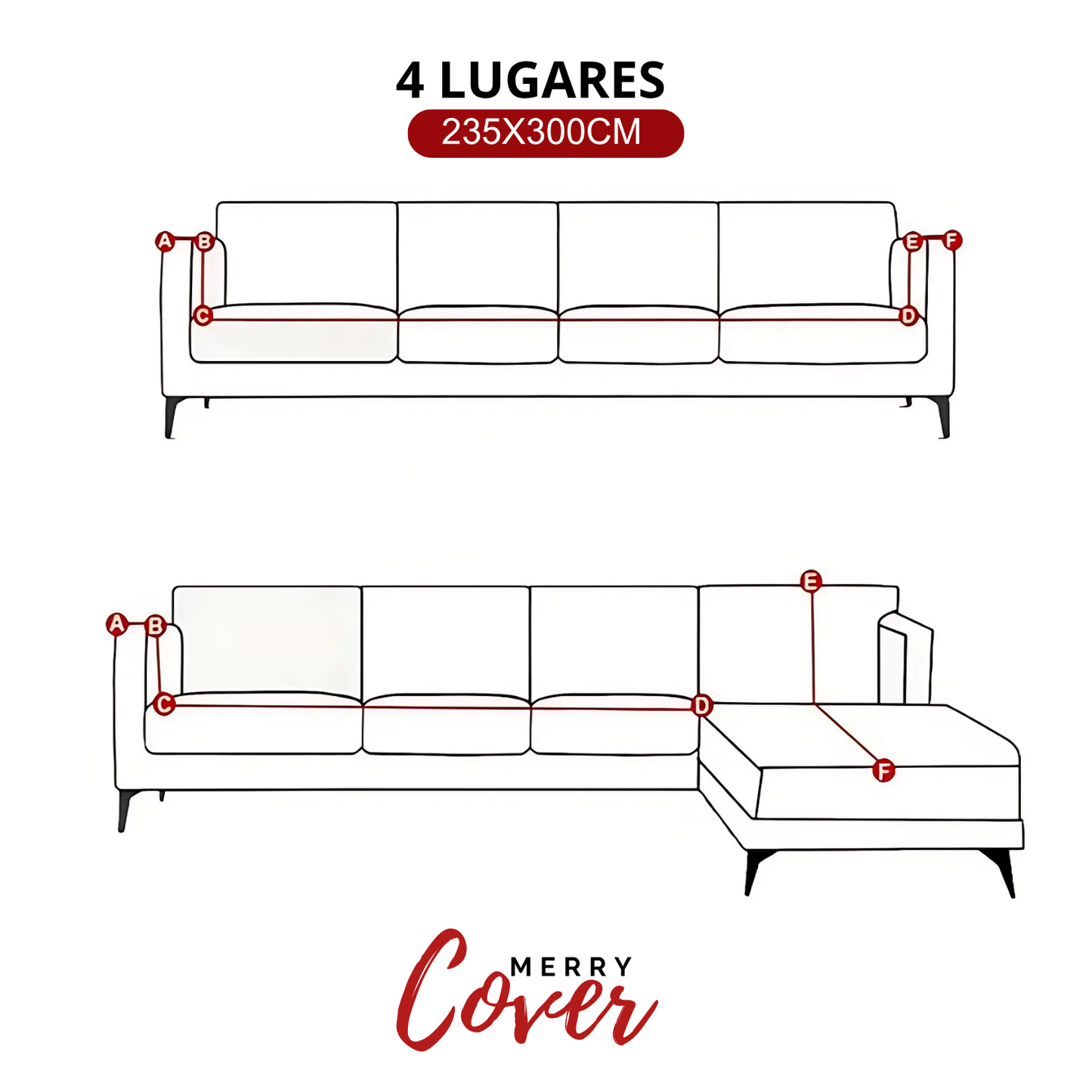 MerryCover™ – Capa de Sofá de Natal