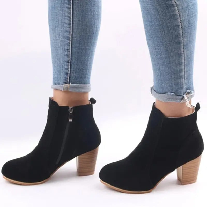 Elevia™ – Botins de Plataforma Elegantes para Mulher