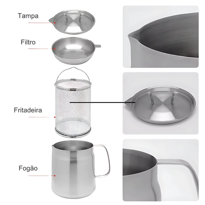 FryMate: Fritadeira 2 em 1 Multifunções