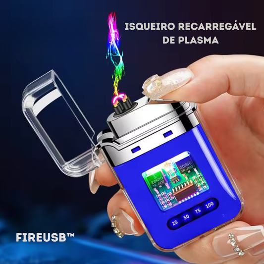 FireUSB™: Isqueiro Elétrico Recarregável à Prova de Vento