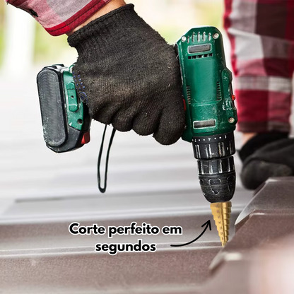 TitanDrill: Pack de Brocas Escalonadas de Titânio