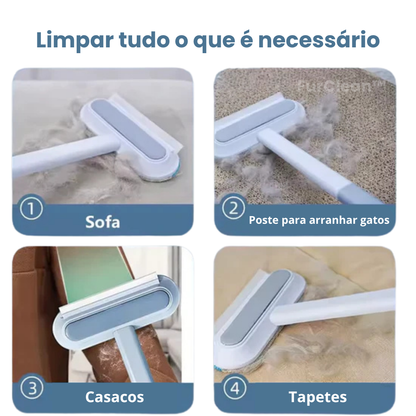 FurClean™ | Escova 3 em 1 Recolhe-Pelos