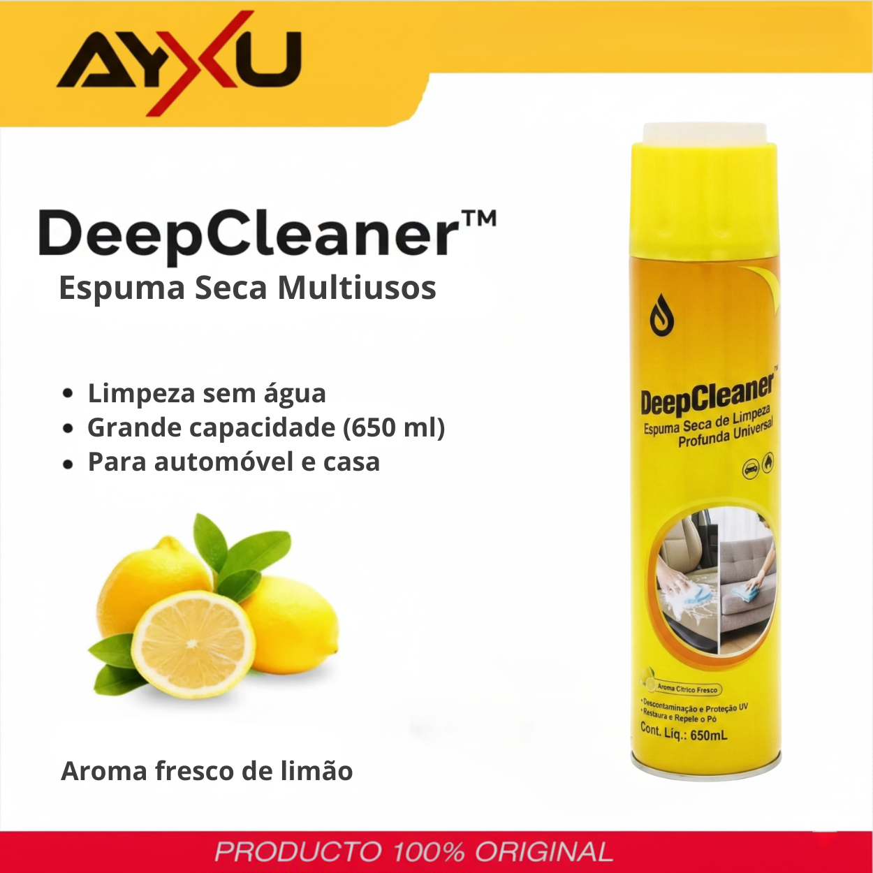 DeepCleaner | Espuma Seca Universal para Limpeza Profunda
