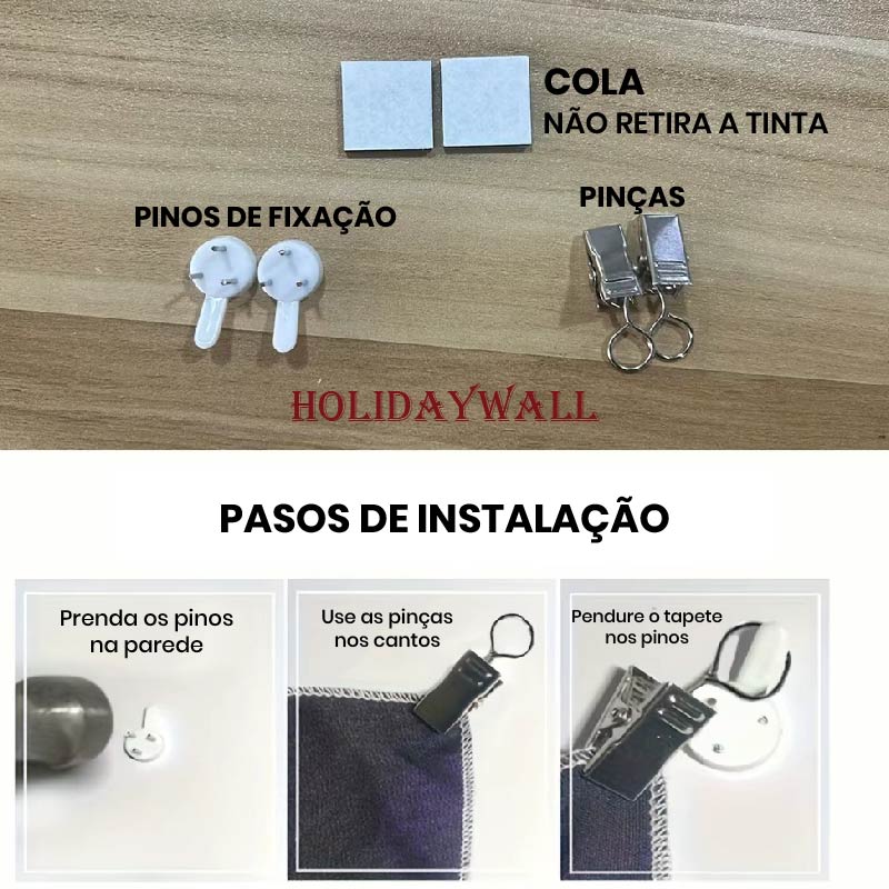 HolidayWall: Tapete natalino