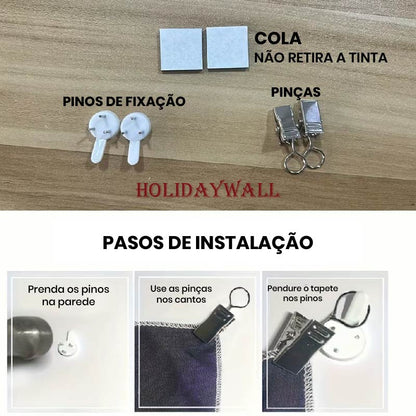 HolidayWall: Tapete natalino