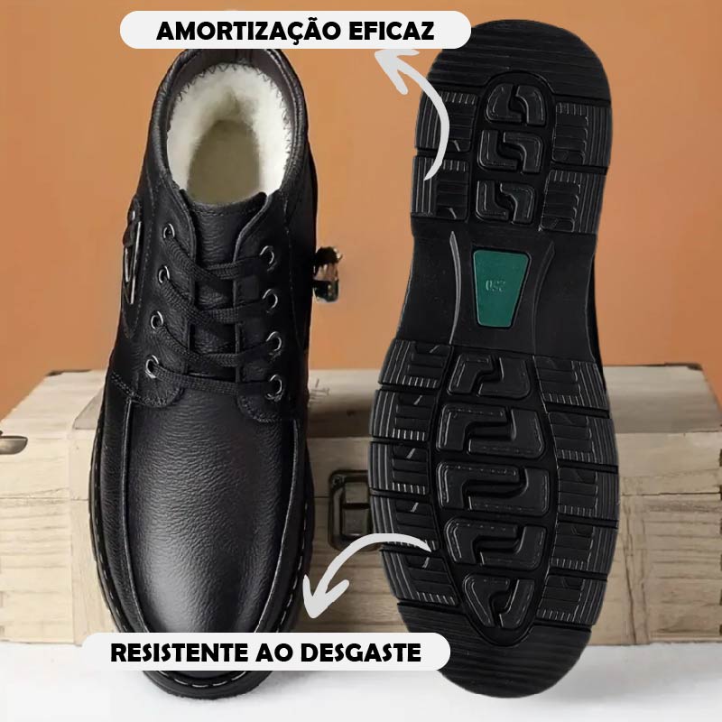 Imperio™ | Botas térmicas de couro para homem