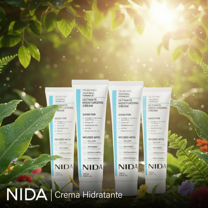 Nida: Creme hidratante com ácido hialurónico e glicerina