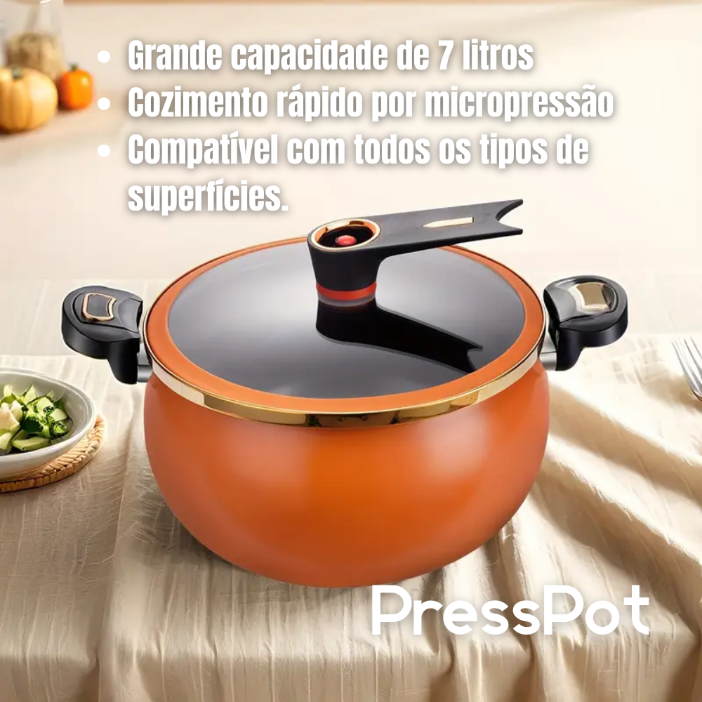 PressPot: Panela antiaderente multifunções de micropressão