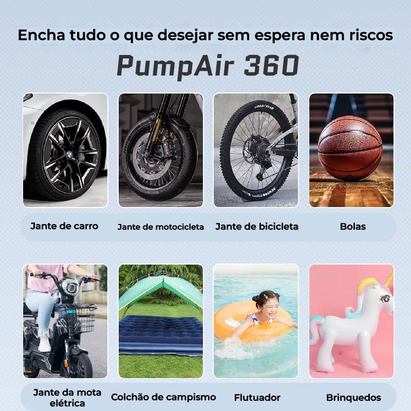 PumpAir 360 | Nanocompressor de ar portátil