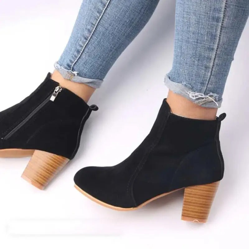 Elevia™ – Botins de Plataforma Elegantes para Mulher