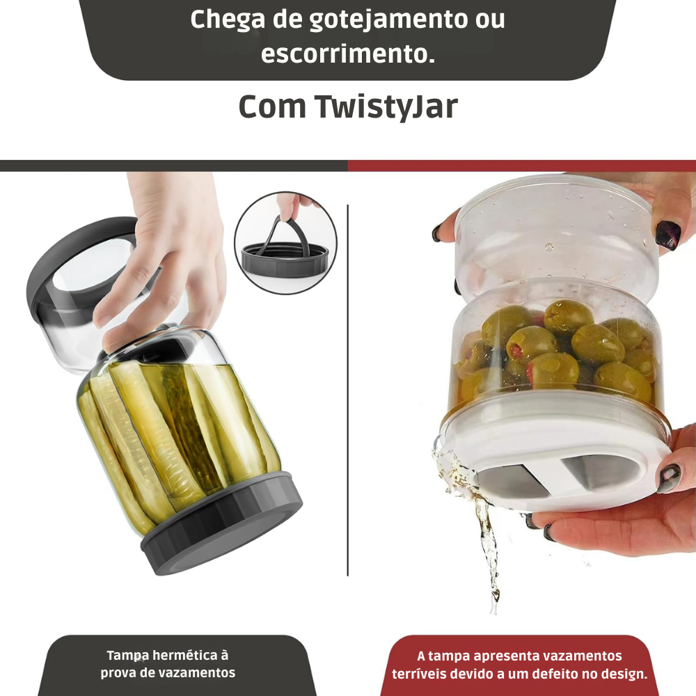 TwistyJar: Frasco Giratório para Conservas